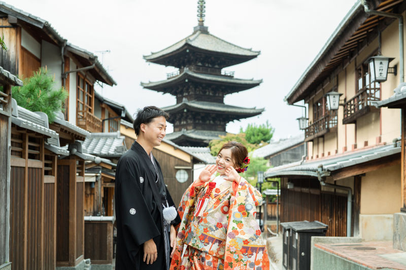 八坂の塔付近のロケとスタジオプラン