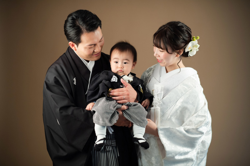 スタジオで白無垢