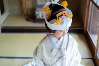 角隠し白無垢撮影