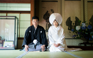 特別な御寺で撮影