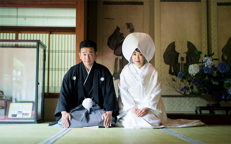 特別な御寺で撮影