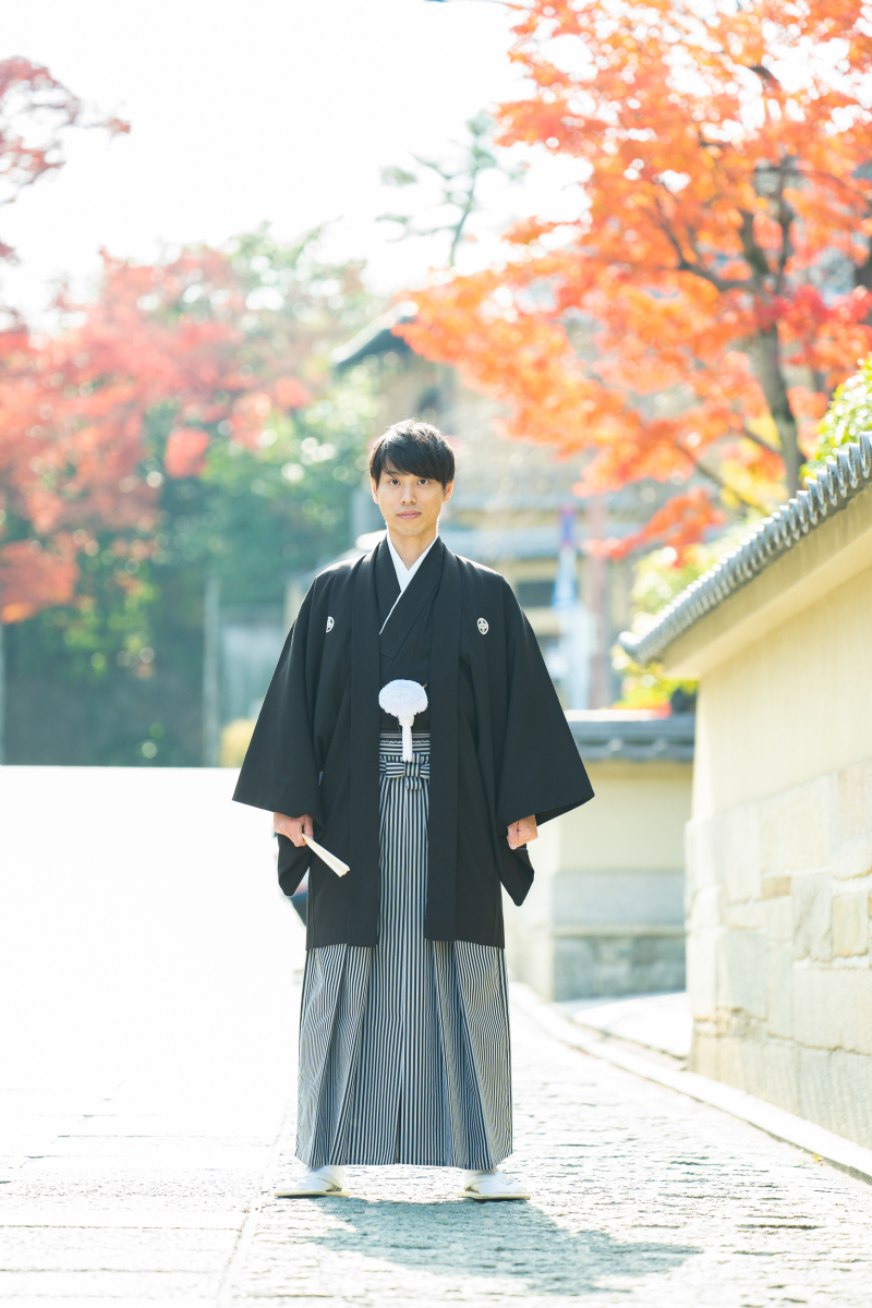 新郎様を正面から