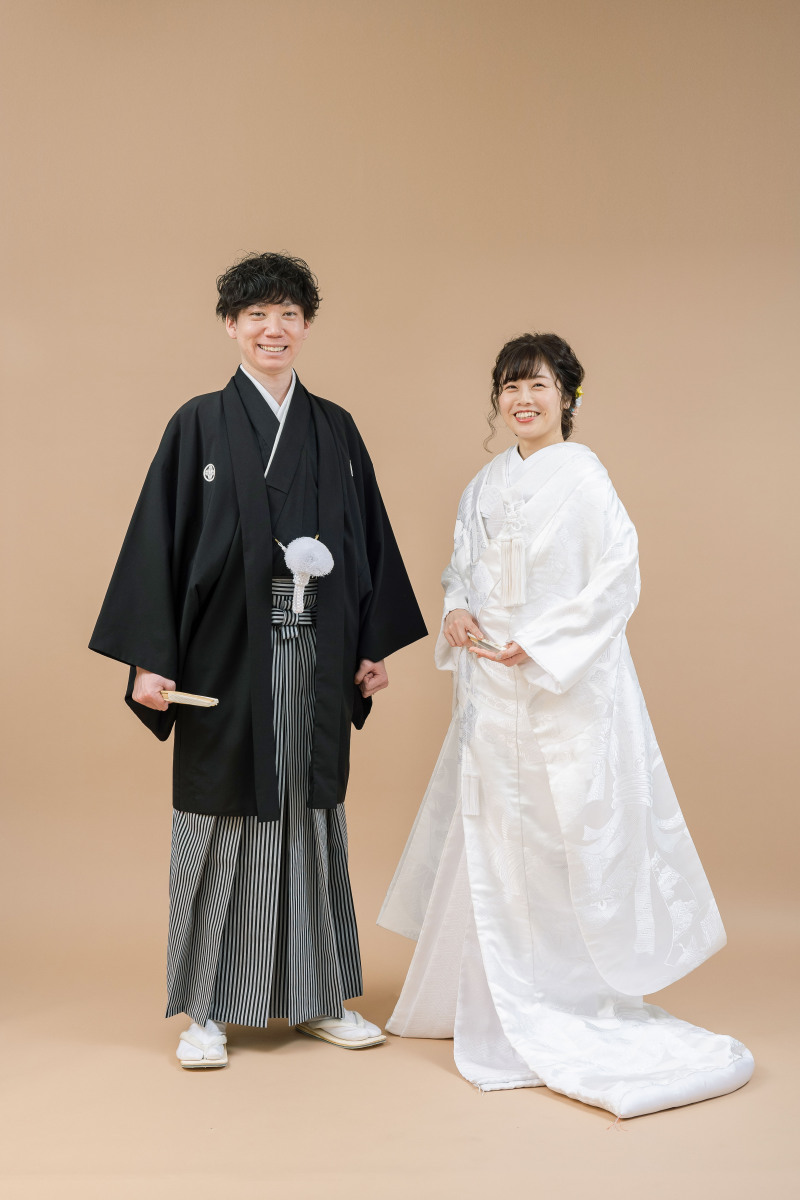 白無垢とスタジオ