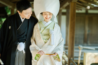 京都のお寺、秋の前撮り