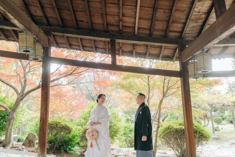 萬福寺で白無垢