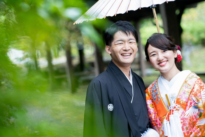 にっこり笑顔で