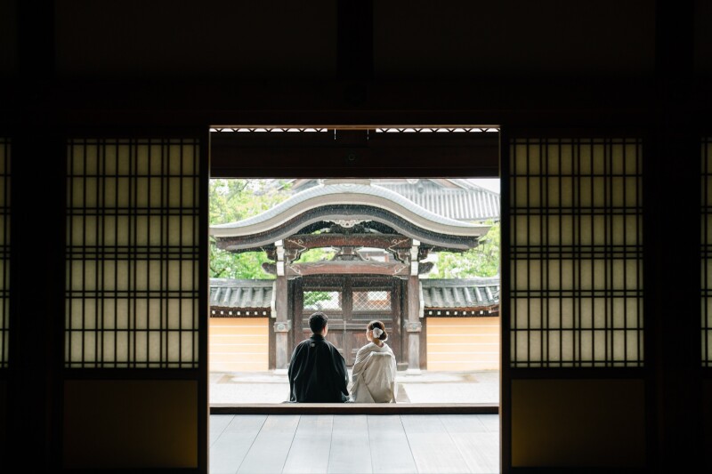雨の金戒光明寺
