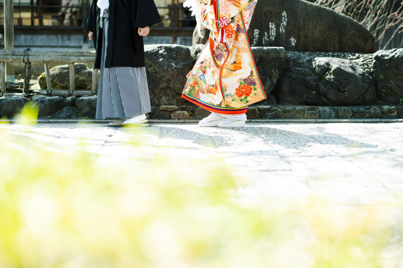 キラキラした足元