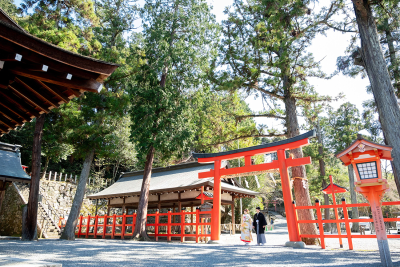 和装らしいロケーションへ