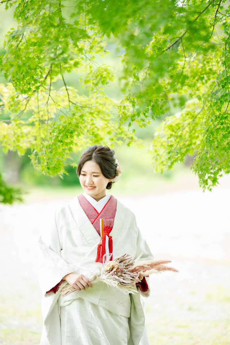 白無垢に赤かのこ