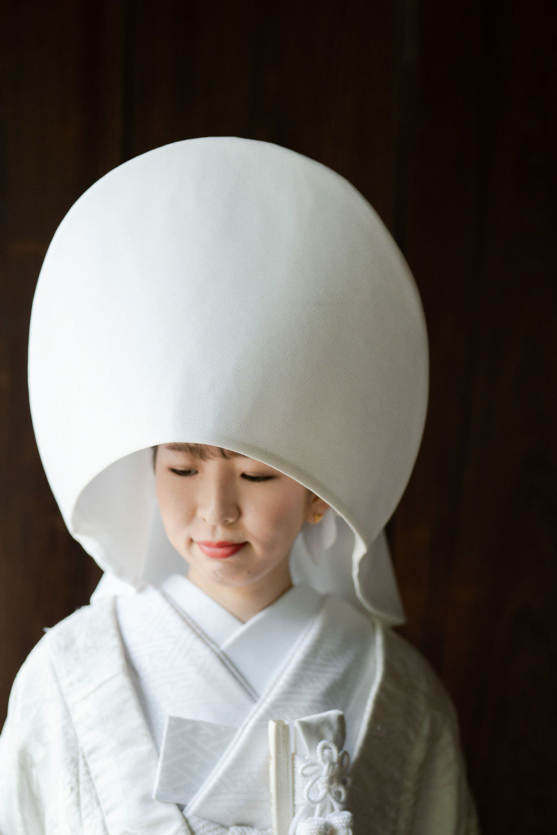 白無垢綿帽子