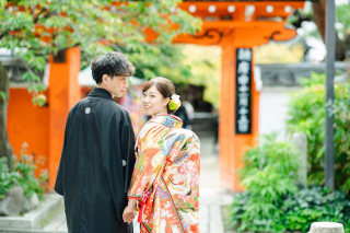 八坂の塔で和装前撮り