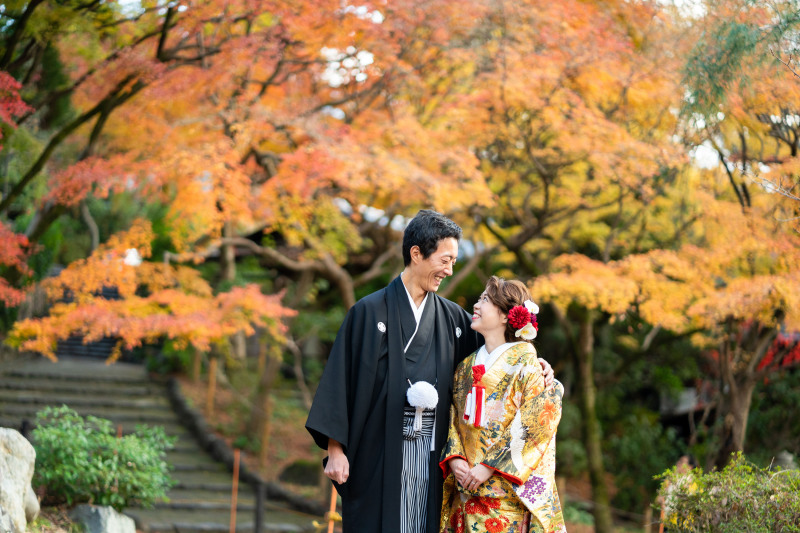 紅葉と前撮り