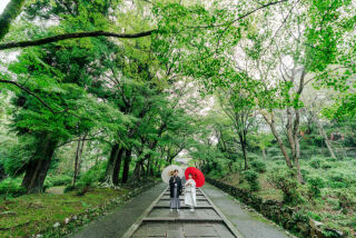 毘沙門堂で前撮り