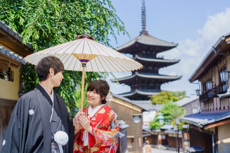 京都らしいロケーションで
