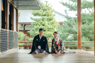 3月の大覚寺撮影（色打掛）