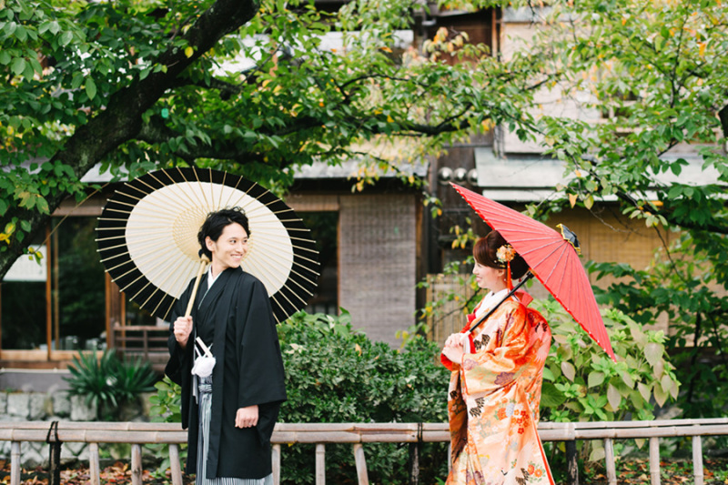 最初は和装から