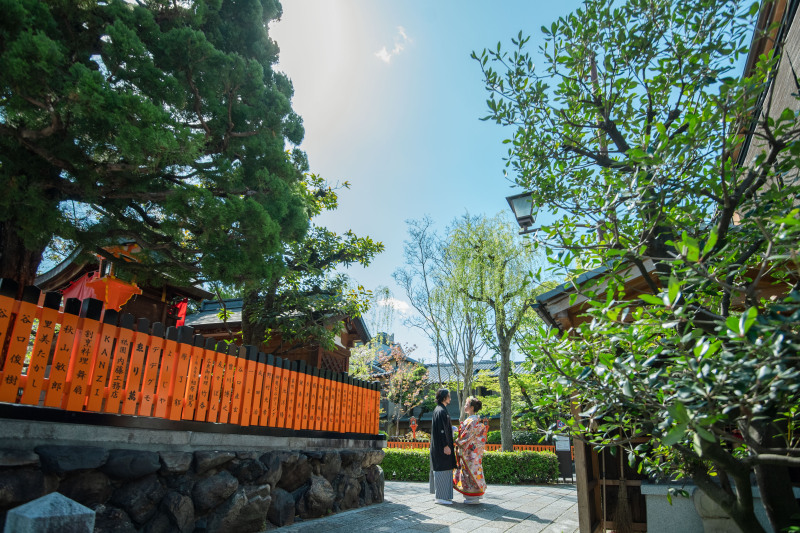 生き生きした街並み