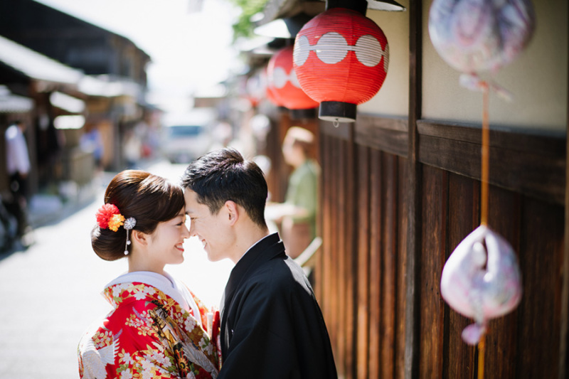 八坂の塔付近での撮影