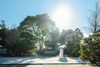 歴史ある建物と京都の街
