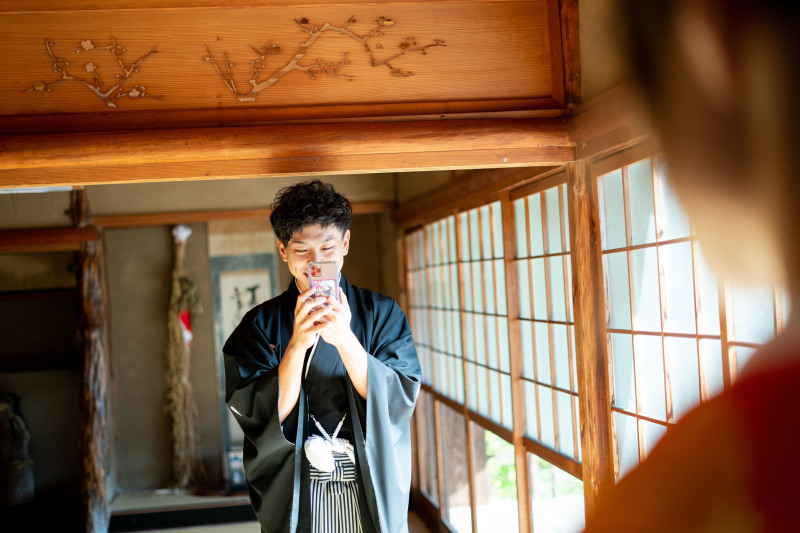 楽しそうな新郎様