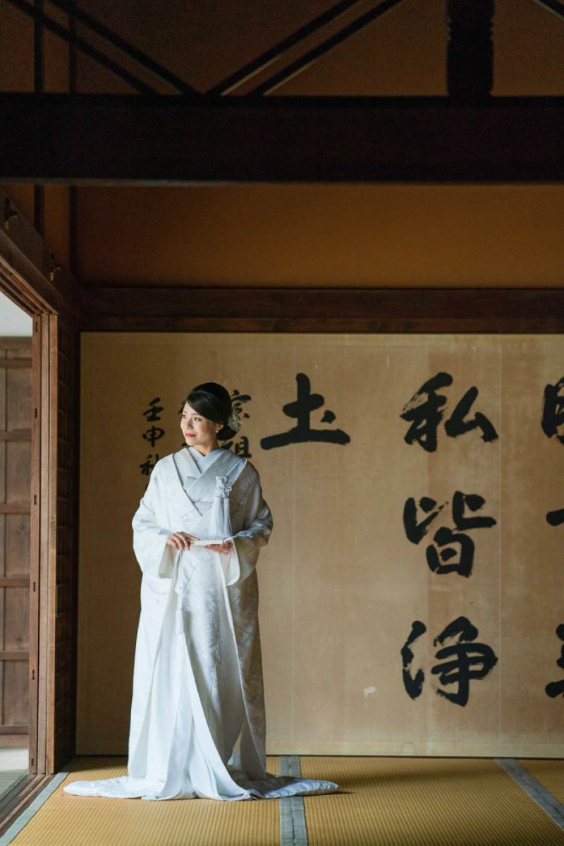 白無垢のコントラスト