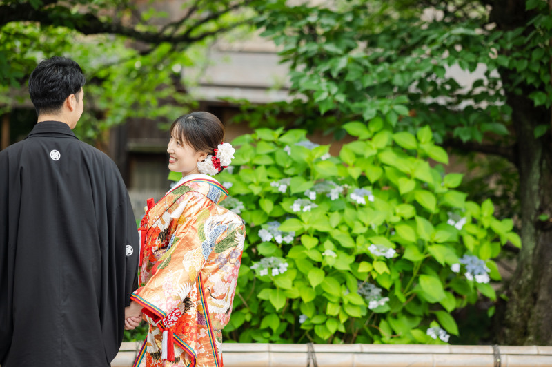 紫陽花の咲く季節