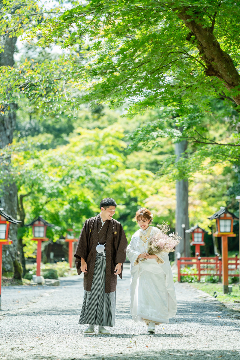 緑いっぱい。新秋の前撮り