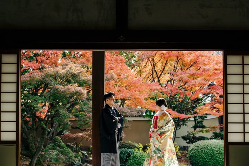 紅葉シーズンの妙顕寺