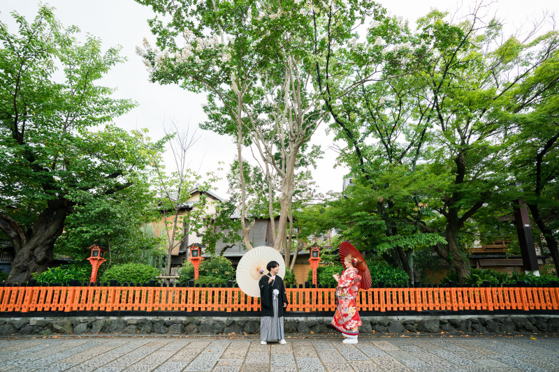 和傘が似合います。