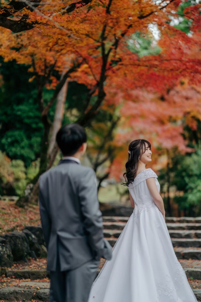 紅葉と花嫁