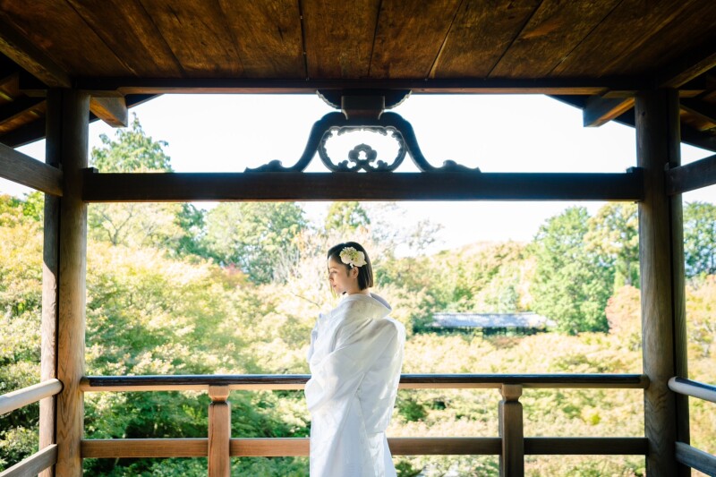 東福寺の通天橋にて