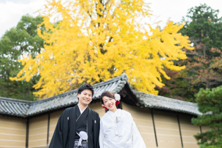 秋の随心院での前撮り撮影