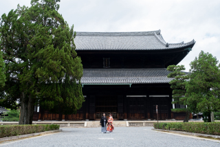 京都の人気のお寺で撮影を