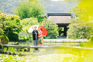 神社で前撮り〜新緑〜