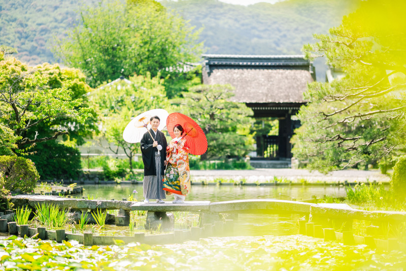 神社で前撮り〜新緑〜