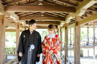 大覚寺で前撮り