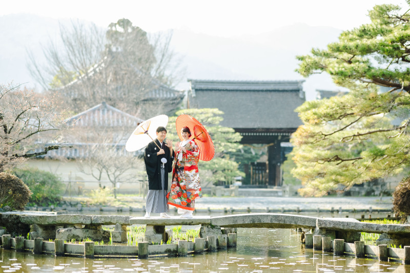 橋の上での撮影