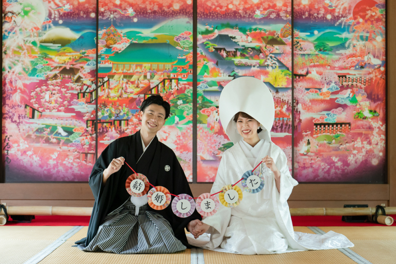 可愛さ爆発の襖絵