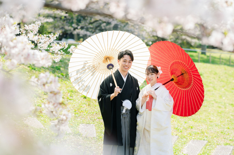 桜の間から