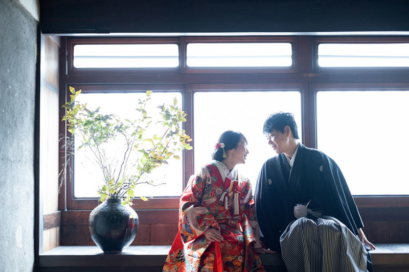 町家でゆっくり二人だけの撮影を
