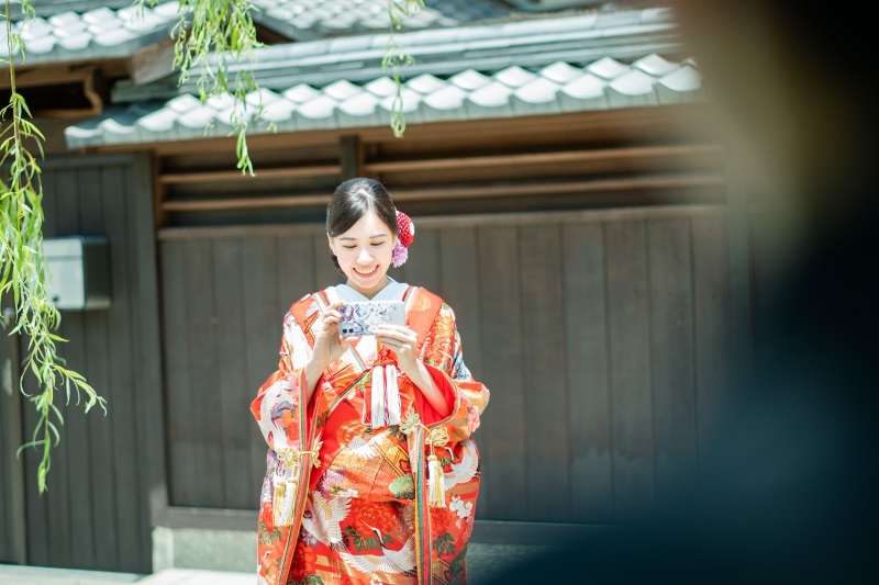 新婦様もカメラマン