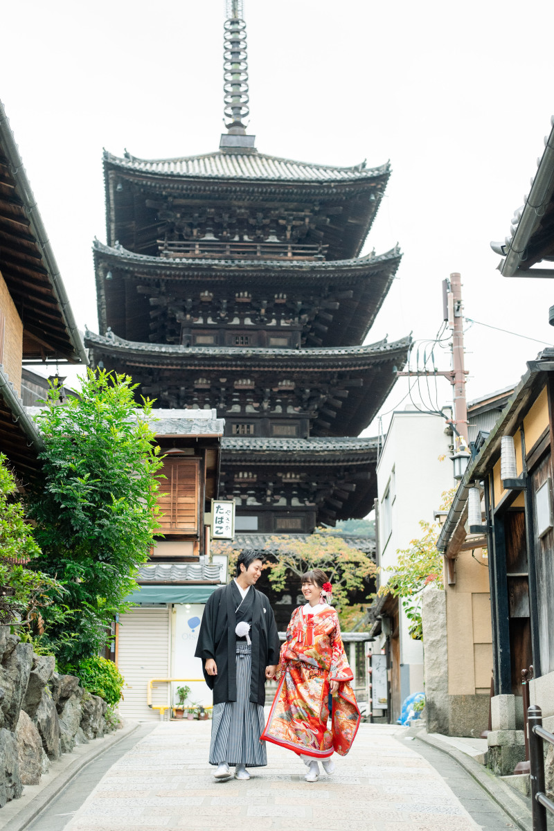 自然なお二人の写真