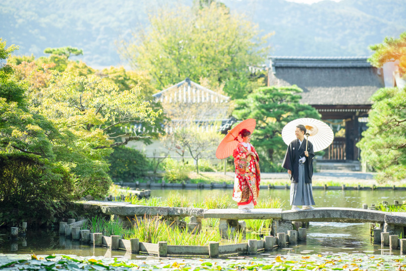 橋の上での撮影
