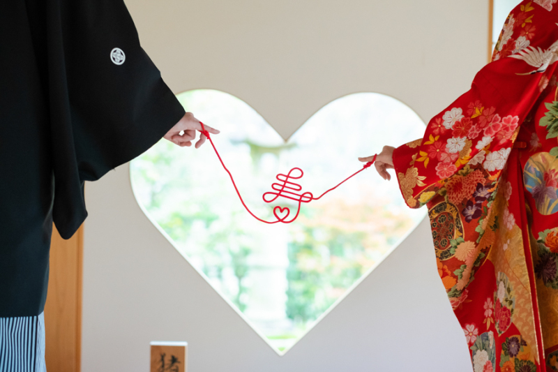 ハートと赤い糸