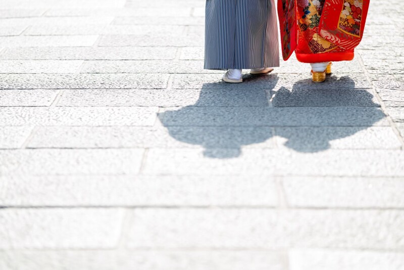 歩幅を合わせて