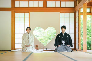 白無垢と色打掛　ロケーション2ヶ所