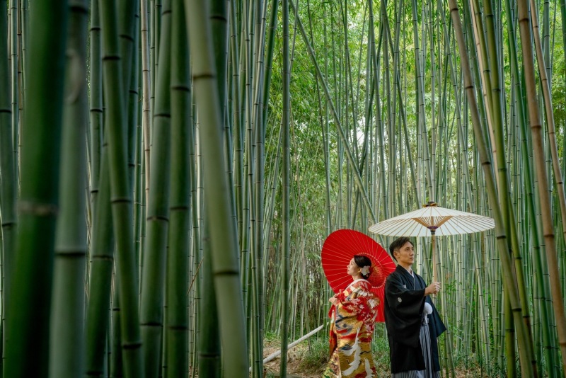 まずは竹林から
