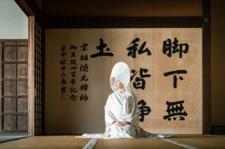 萬福寺で白無垢撮影