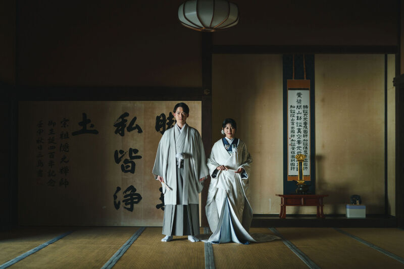 萬福寺で和装2着